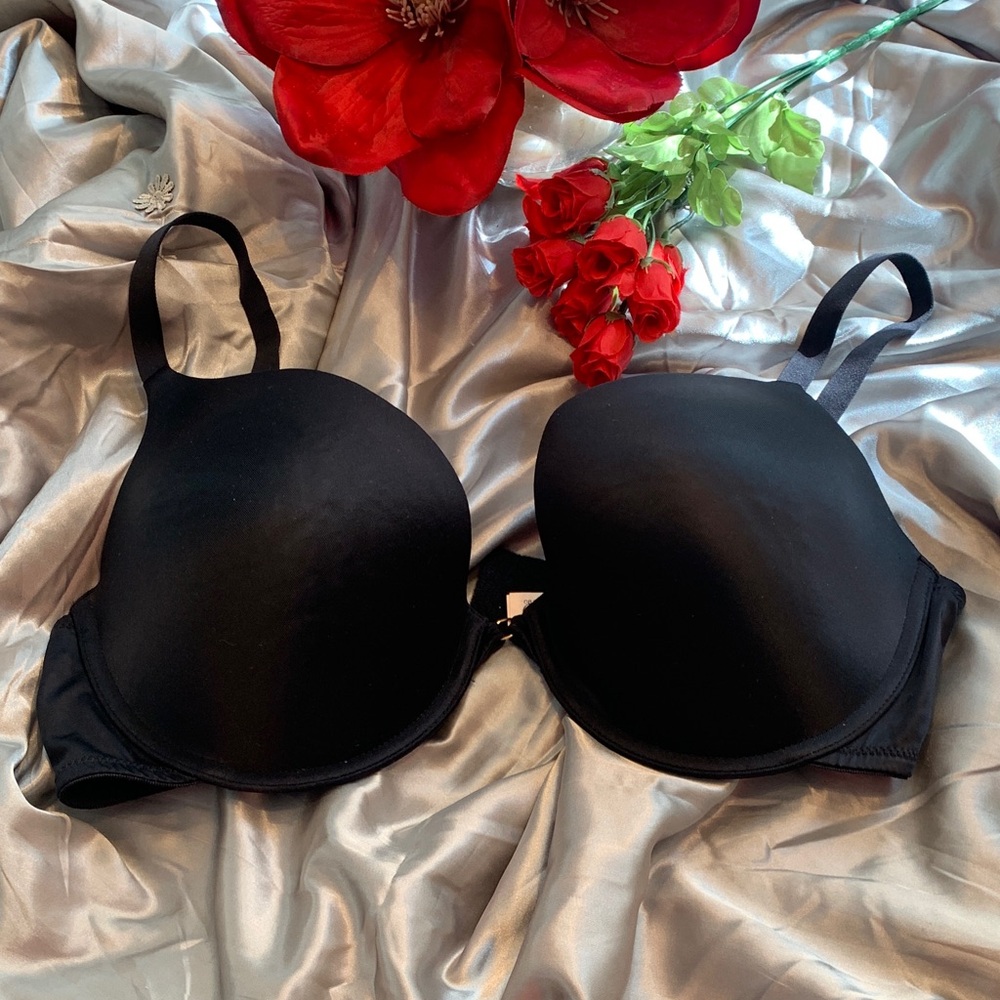 🌹MAIDENFORM “Sweet Nothings “ Classic Comfy EUC Black T-Shirt Bra - Push Up